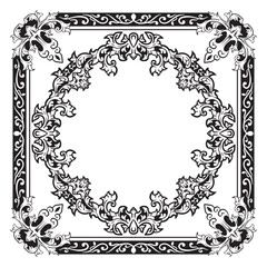 Minimalist Ornamental Frames with Geometric Precision