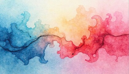 Obraz premium Subtle watercolor wash, flowing abstract texture, gradient, repeating, design element