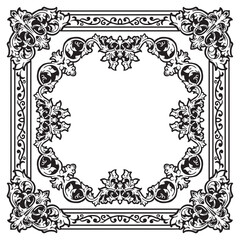 Ornamental Frames in Linear Decorative Flow