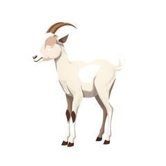 Obraz premium goat isolated on transparent background. without eyes