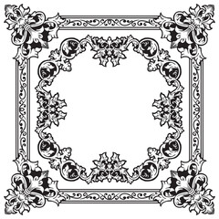 Bold Ornamental Frames with Decorative Outline Shapes