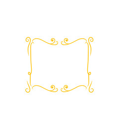 gold swirl frame