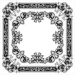 Geometric Premium Ornamental Frames with Minimal Decorative Outline