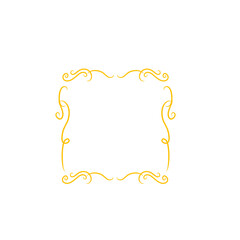 gold swirl frame
