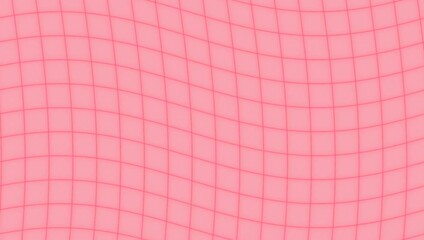 wavy geometric pink grid pattern with glowing red highlights forming seamless vibrant background moves in zigzag motion. Concept of digital symmetry, optical illusion, modern texture, animation loop - Powered by Adobe