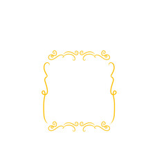 gold swirl frame