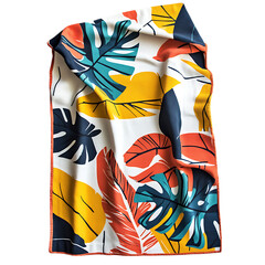 Retro Beach Towel with Giant Vintage Inspired Graph Isolated on Transparent Background