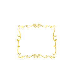 gold swirl frame