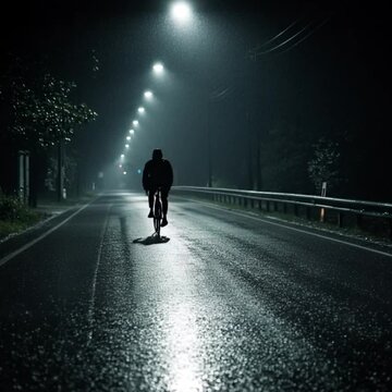 man walking on the road