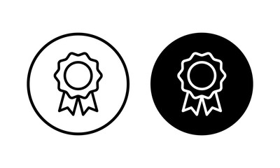 Badge icon vector illustration. Awards icon vector. Achieve sign and symbols. Stamp