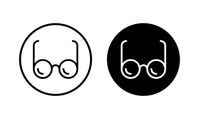 Glasses icon vector illustration. Glasses sign and symbol