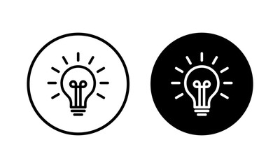 Lamp icon vector illustration. Light bulb sign and symbol. idea symbol.