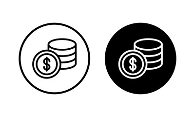 Money icon vector illustration. Money sign and symbol