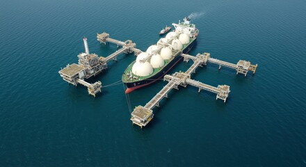 Gas tanker loading