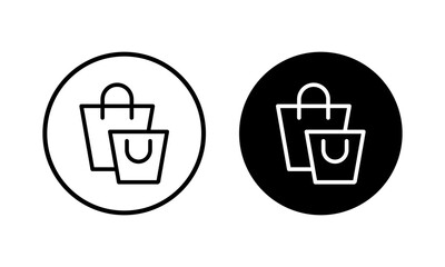 Shopping bag icon vector illustration. shopping sign and symbol