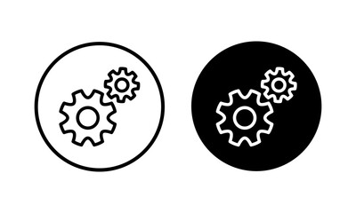 setting Icon vector illustration. Cog settings sign and symbol. Gear Sign