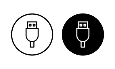 Usb icon vector illustration. Flash disk sign and symbol. flash drive sign.