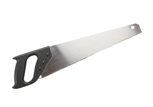 Hand Saw with Brushed Steel Blade and Ergonomic Grip