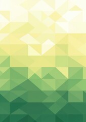 Fototapeta premium Abstrato Geométrico em Tons de Verde e Amarelo