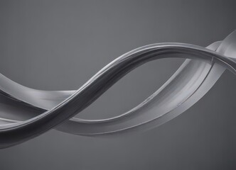 Sleek gray swoosh, dynamic curve, abstract speed, elegant fluidity, contemporary, texture