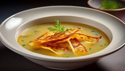 Frittatensuppe &ndash; &ouml;sterreichische Vorspeise mit Pfannkuchenstreifen