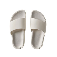 Minimalist Slip On Sandals With a Clean Design Soft Isolated on Transparent Background