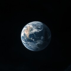 Pixelated Earth in Dark Space