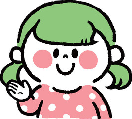紹介する女の子