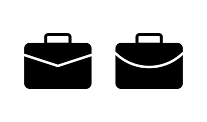 Briefcase icon logo design. suitcase sign and symbol. luggage symbol.