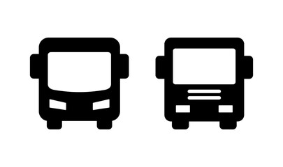 Bus icon logo design. bus sign and symbol