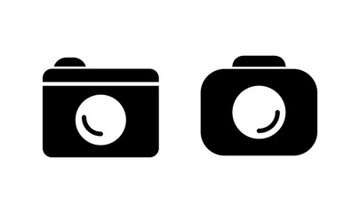 Camera icon logo design. photo camera sign and symbol. photography icon.