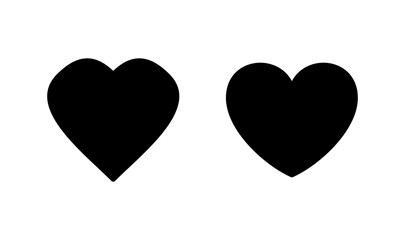 Obraz premium Love icon logo design. Heart sign and symbol. Like icon vector.