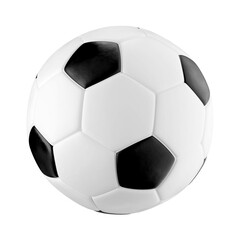 3D illustration of ball, soccer match, game, kids, playing soccer, with transparent background