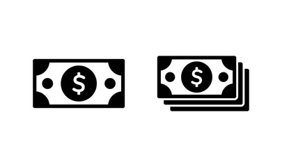 Money icon logo design. Money sign and symbol