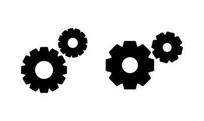 Setting icon logo design. Cog sign and symbol. Gear Sign