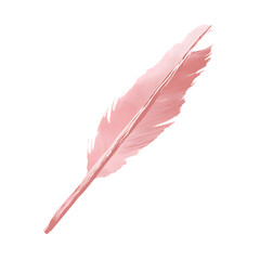 Artistic Arrow with Freeform Strokes in Blush Pink Isolated on Transparent Background