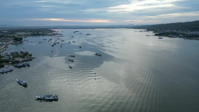 Aerial view of kendari bay