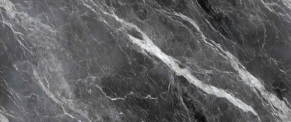 Obraz premium dark, veined stone pattern in black hue - Seamless , pattern , background , tile