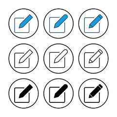 Edit icon vector. edit document icon. edit text icon. pencil. sign up