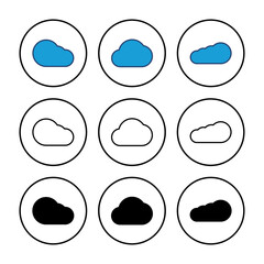 cloud icon vector. cloud vector icon