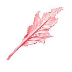 Artistic Arrow with Dynamic Motion in Soft Rose Col Isolated on Transparent Background