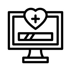 health bar line icon