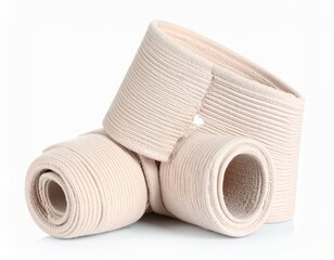 Three rolls of bandage for medical or sports use, ideal for injury support.