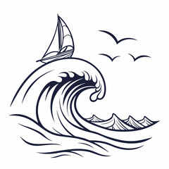 silhouette of a sailboat