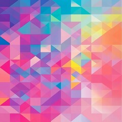 Abstract Colorful Triangle Pattern Background
