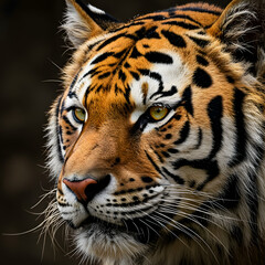 Naklejka premium portrait of a tiger.