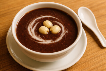 Hong Kong Red Bean Sweet Soup with Ginkgo Nuts