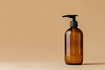High Detail Visual of Small Pump Bottle Mockup Design