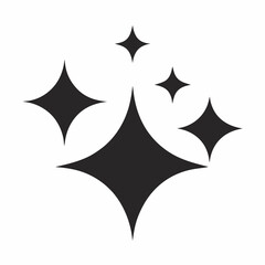 black and white stars