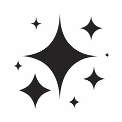 black and white stars